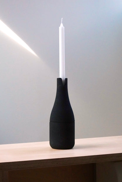 Bottle candle holder D